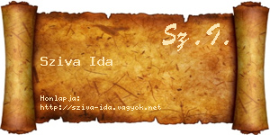 Sziva Ida névjegykártya